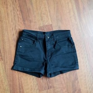 Black denim Shorts